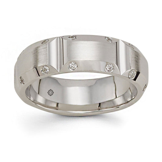 .24 Carat 14k Satin Finish Diamond Wedding Band - BAND2377