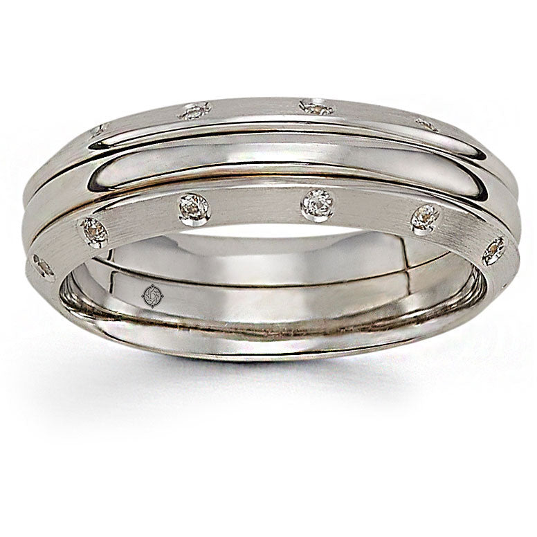 .24 Carat 14k Satin Finish Diamond Wedding Band - BAND2373