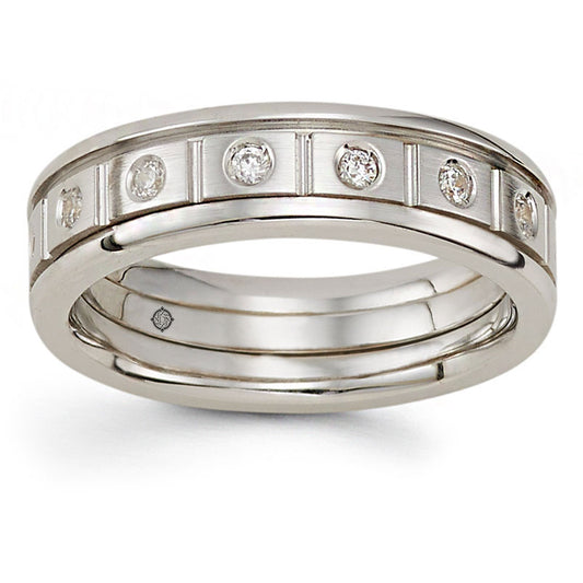 .36 Carat 14k Satin Finish Diamond Wedding Band - BAND2371