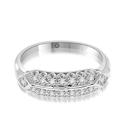 .37 Carat 14k White Gold Diamond Cocktail Ring - BAND146