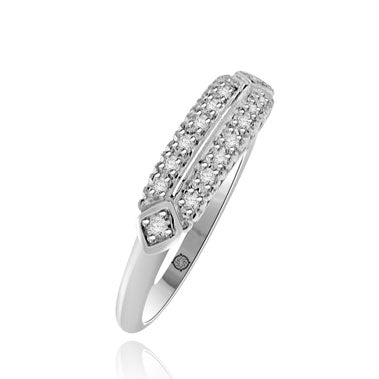 .37 Carat 14k White Gold Diamond Cocktail Ring - BAND146