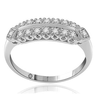 .37 Carat 14k White Gold Diamond Cocktail Ring - BAND146