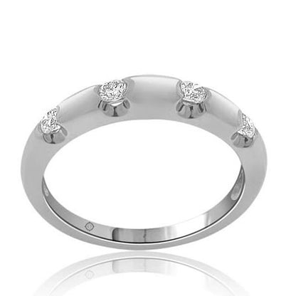 .40 Carat 14k White Gold Diamond Wedding Band - BAND1161