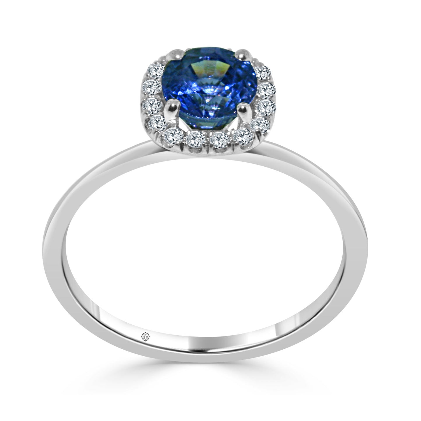 AMELIE DIAMOND AND SAPPHIRE ENGAGEMENT RING - ER1046
