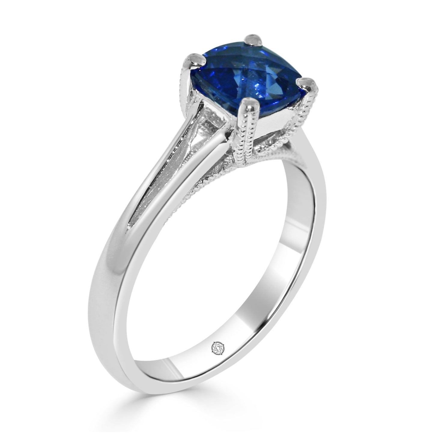 KATIE BLUE SAPPHIRE SOLITAIRE ENGAGEMENT RING - ER1085