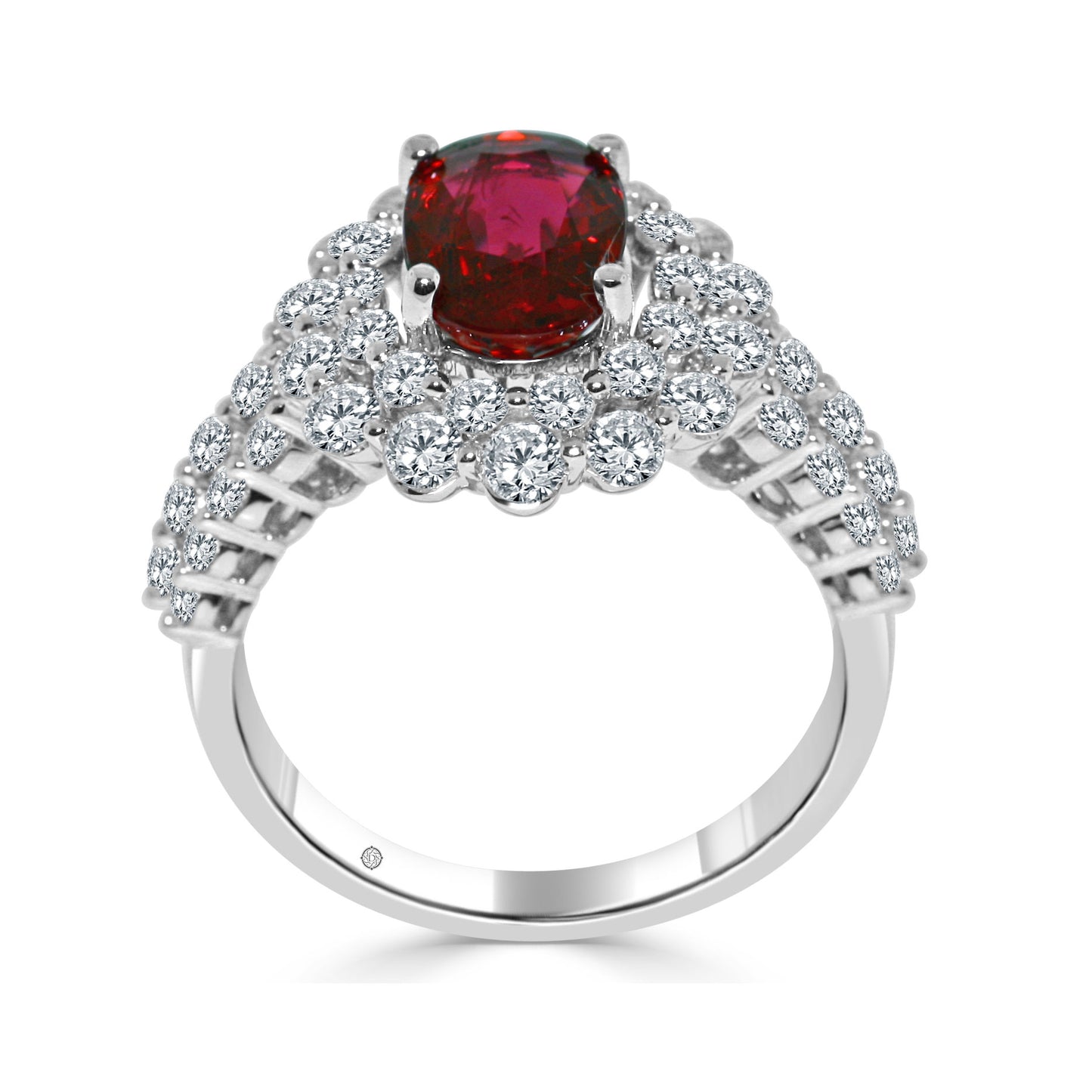 NIAMPH DIAMOND AND RUBY ENGAGEMENT RING - ER1140