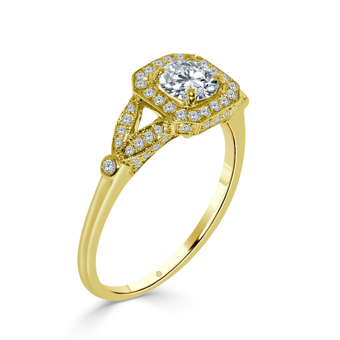 .37 Carat 14k Yellow Gold JAMIYAH DIAMOND ENGAGEMENT RING - ER1163