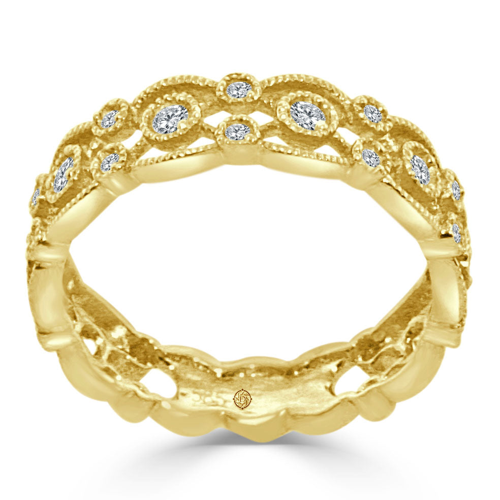 .30 Carat 14k Yellow Gold Diamond Cocktail Ring - BAND2265