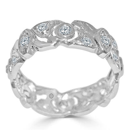 .75 Carat 14k White Gold Diamond Cocktail Ring - R675