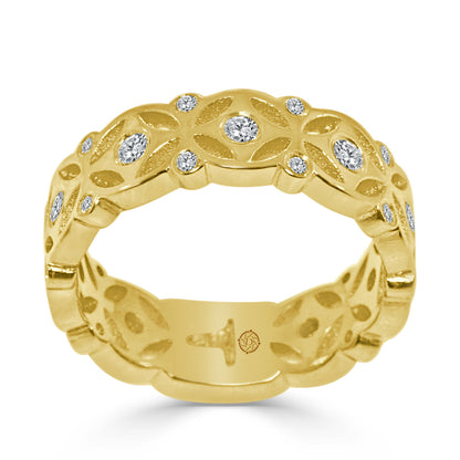 .40 Carat 14k Yellow Gold Diamond Cocktail Ring - BAND2288