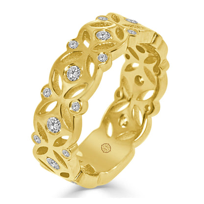.40 Carat 14k Yellow Gold Diamond Cocktail Ring - BAND2288