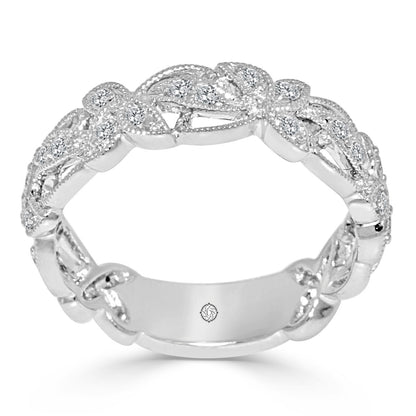 .27 Carat 14k White Gold Diamond Cocktail Ring - BAND2297