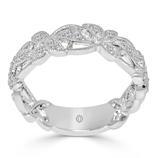 .27 Carat 14k White Gold Diamond Cocktail Ring - BAND2297