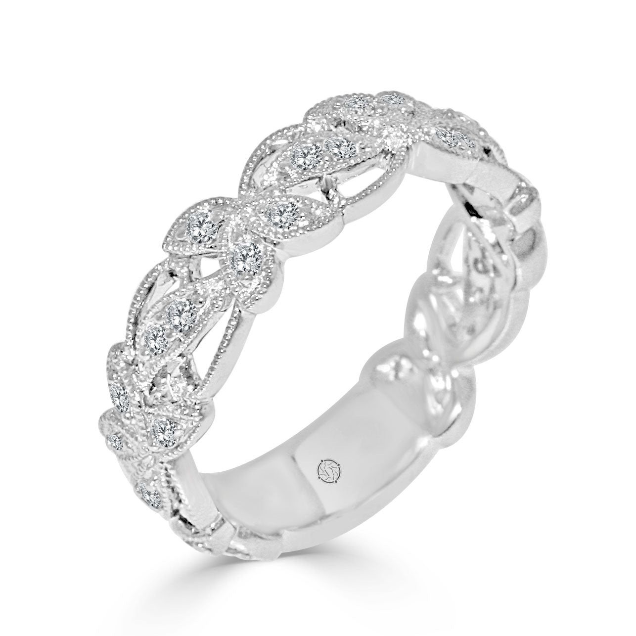 .27 Carat 14k White Gold Diamond Cocktail Ring - BAND2297
