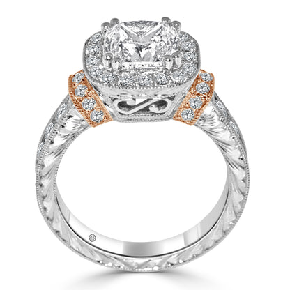 1.75 Carat 14k White Gold VENTOSA DIAMOND ENGAGEMENT RING - SO9636
