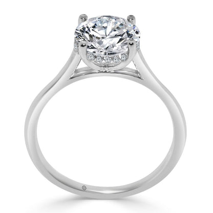 THE BALLERINA I - HIDDEN HALO ENGAGEMENT RING- ER1154