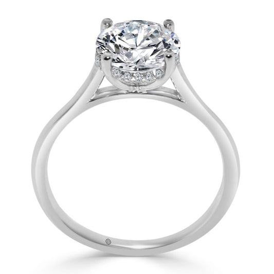 THE BALLERINA I - HIDDEN HALO ENGAGEMENT RING- ER1154