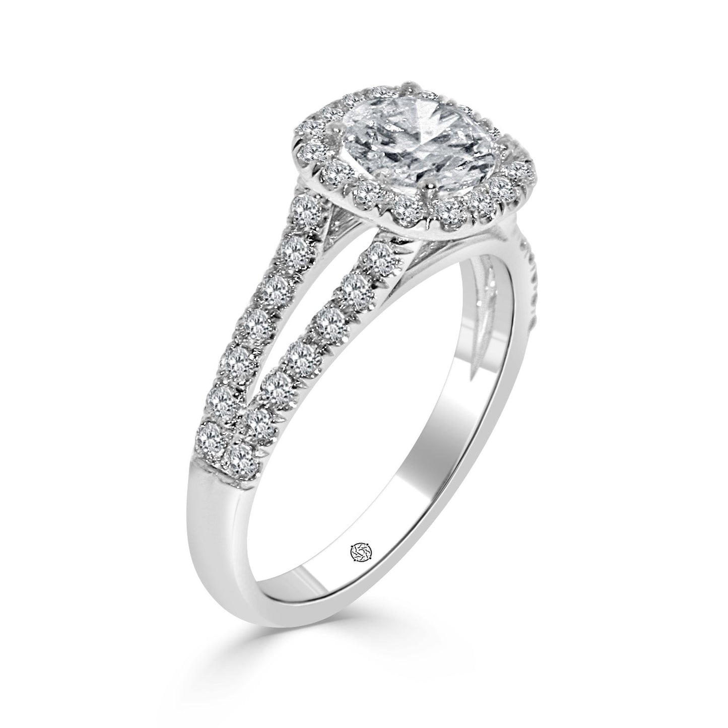 DOUBLE HALO DIAMOND ENGAGEMENT RING - ER1045