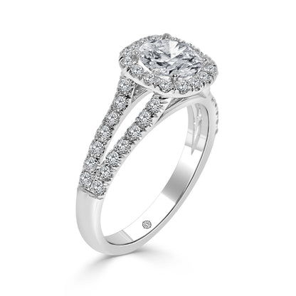 DOUBLE HALO DIAMOND ENGAGEMENT RING - ER1045