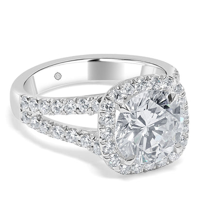 DOUBLE HALO DIAMOND ENGAGEMENT RING - ER1045