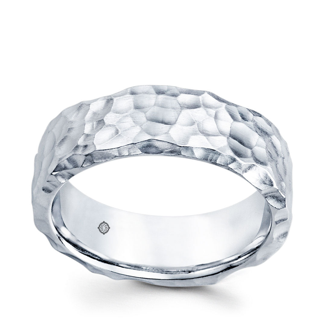 14k White Gold Wedding Band - BAND1198