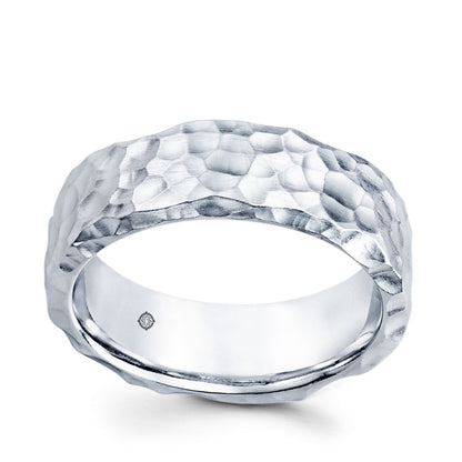 14k White Gold Wedding Band - BAND1198