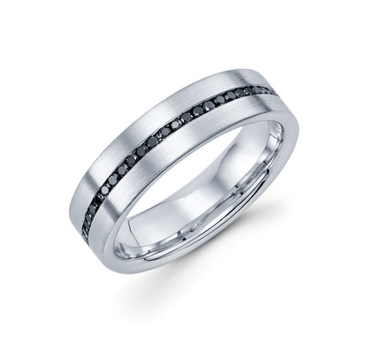 0.55 Carat 14k White Gold Wedding Band - BAND2252