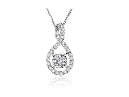 .80 Carat 18k White Gold Diamond Pendant - PEN1618