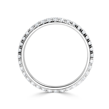 14K White Gold Eternity Band (1.00ctw) - BAND2705