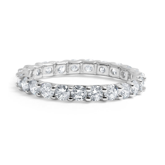 14K White Gold Eternity U-PAVÉ Band (2.00ctw) - BAND2055