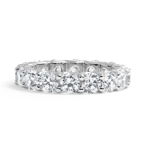 14K White Gold Eternity Band (4.50ctw) - BAND2448