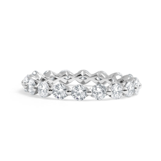14K White Gold Floating Eternity (1.73ctw) - BAND2658