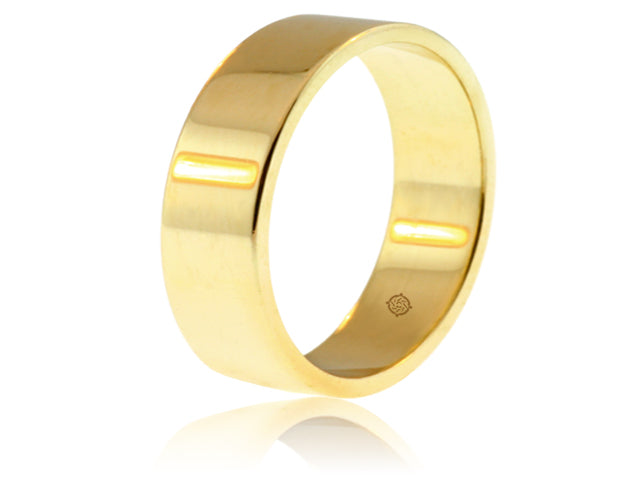 MODERN WEDDING BAND 7MM - BAND1008