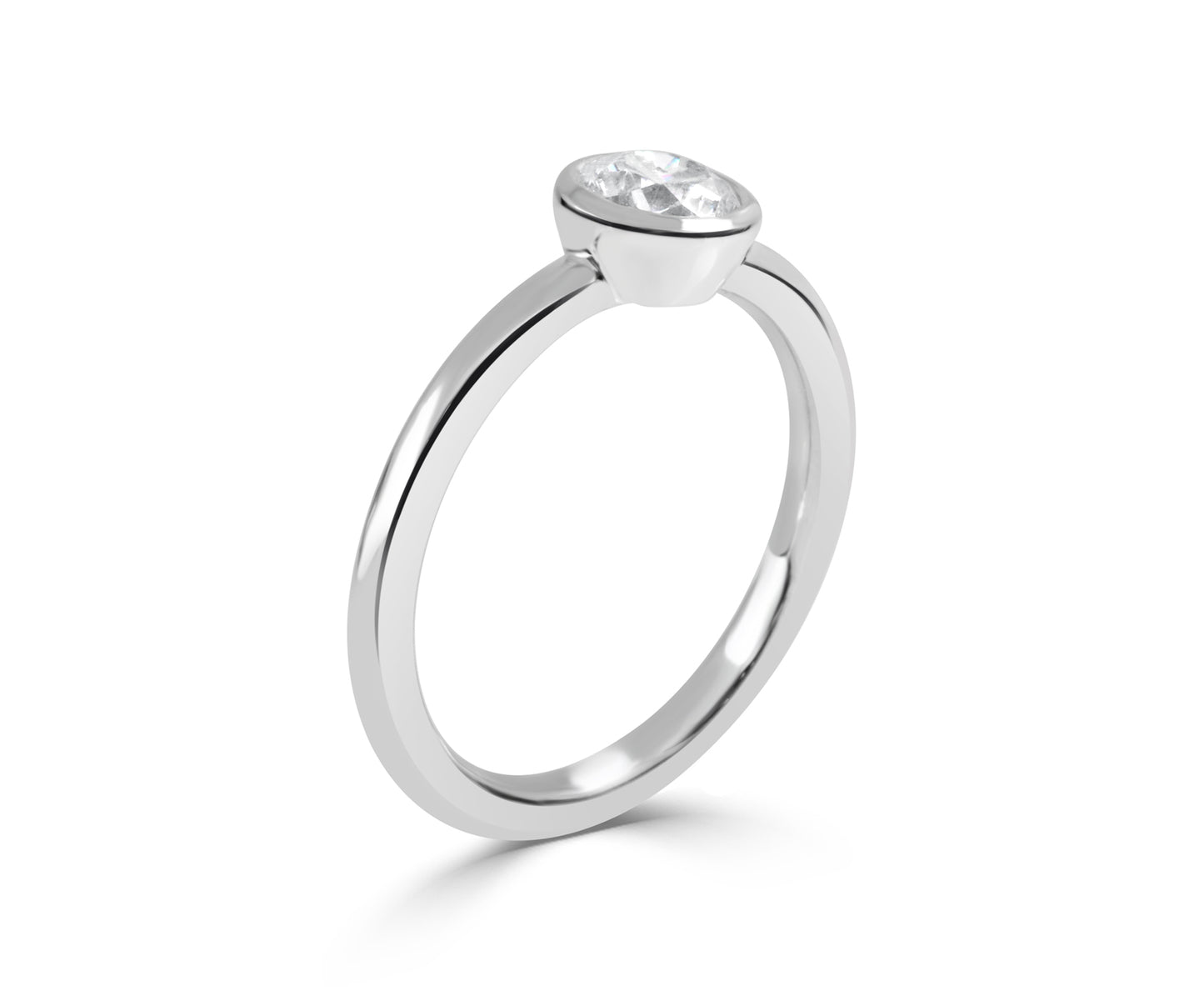 MINK SOLITAIRE BEZEL ROUND - ER1170