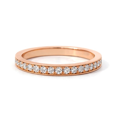 Milgrain Edges Eternity 0.65CT, 2.5mm Wedding Band, BAND1168