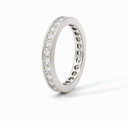 Channel Set Princess Eternity Wedding Band, BAND2021