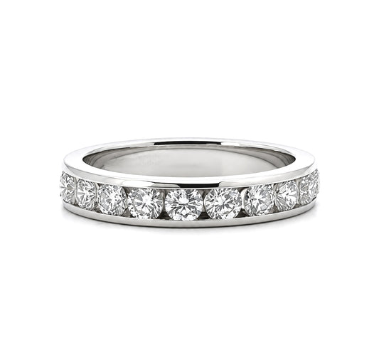 Platinum Wedding Band, Round Diamonds 1.10CT, BAND2140
