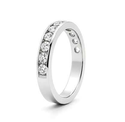 Platinum Wedding Band, Round Diamonds 1.10CT, BAND2140