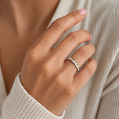 Platinum Wedding Band, Round Diamonds 1.10CT, BAND2140