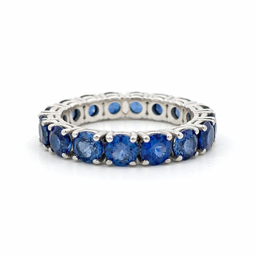 14K Sapphire Eternity  Band 5.00ct, BAND2726