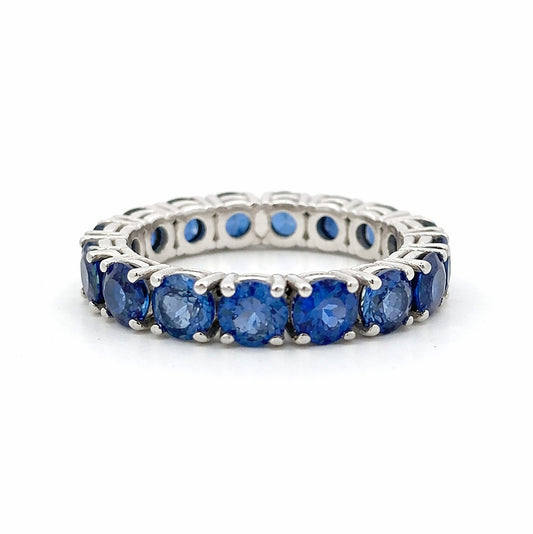 14K Sapphire Eternity  Band 5.00ct, BAND2726