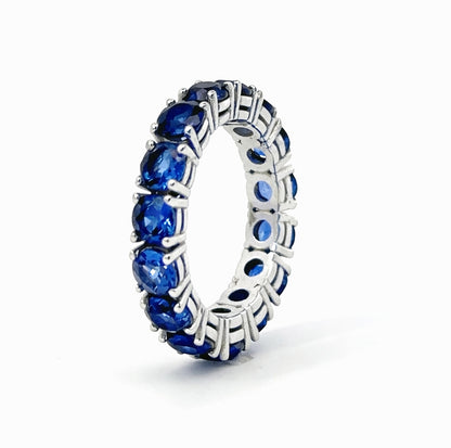 14K Sapphire Eternity  Band 5.00ct, BAND2726
