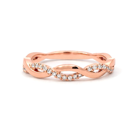 Modern Twist Diamond 0.12ct Eternity BAND2770