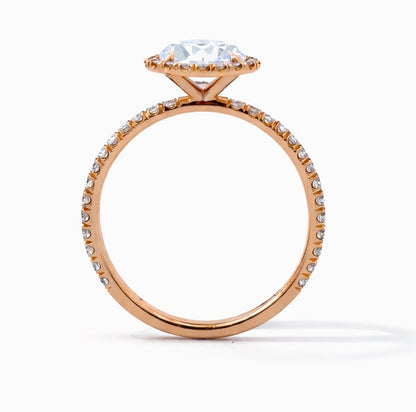 Round Cut Halo 0.42ct Engagement Ring, ER1276