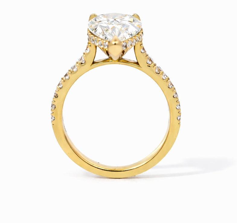 Pear Shape Cathedral Engagement Ring, ER1472