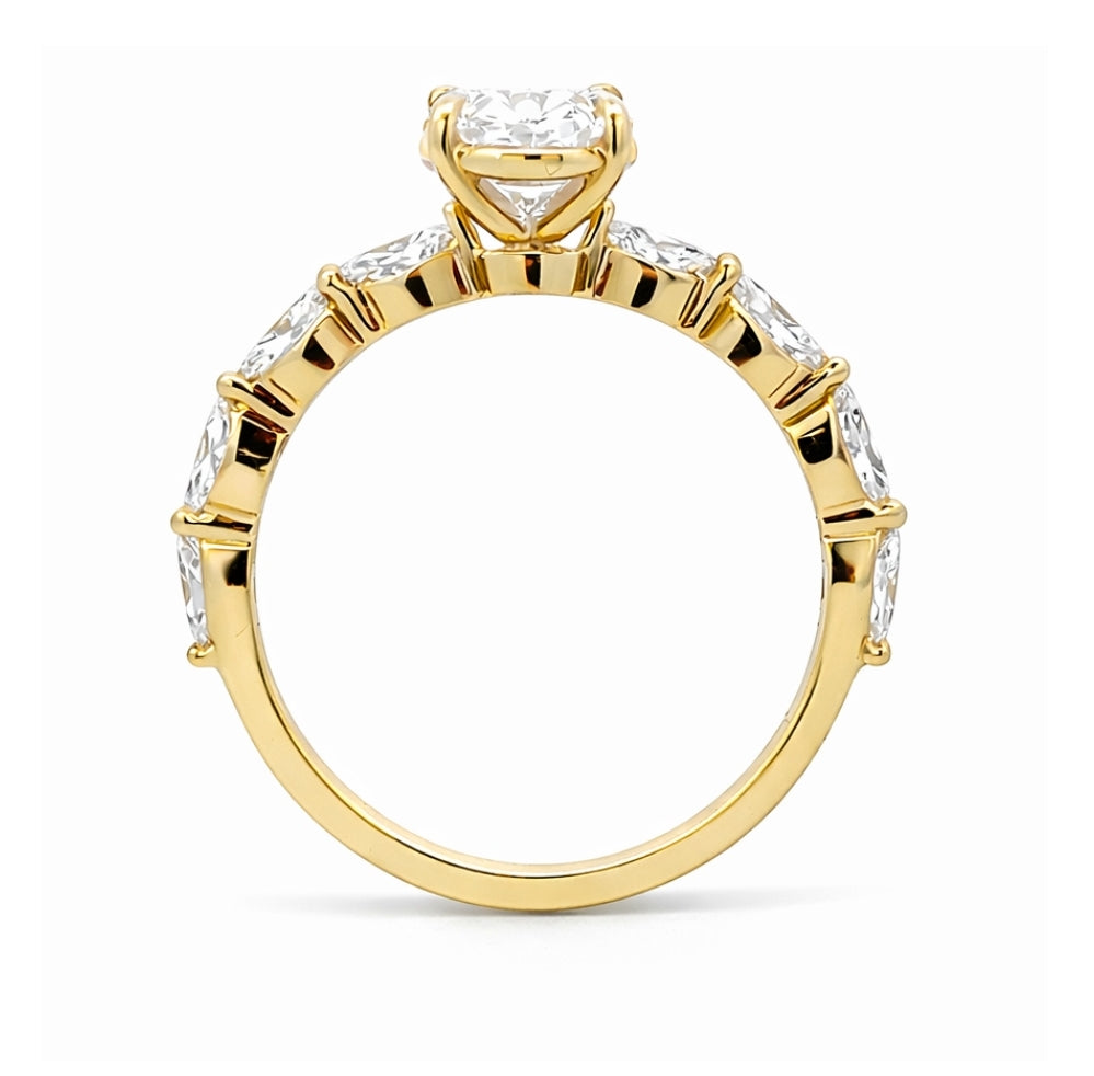 Four-Prong Oval Cut Engagement Ring, ER1493