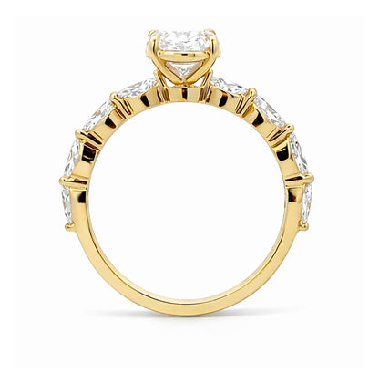 Four-Prong Oval Cut Engagement Ring, ER1493