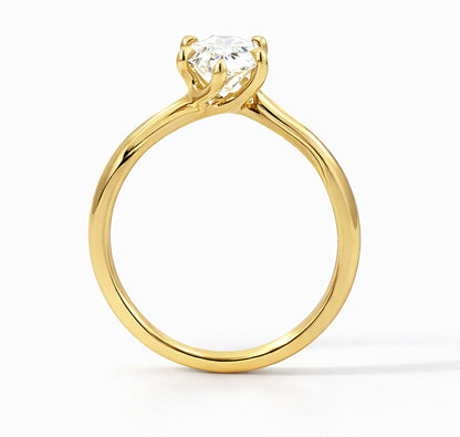 Twisted Prong Solitaire Engagement Ring Marquise Cut, SOL1451