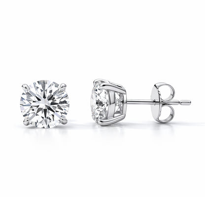 4.06CT Round Cut Lab-Grown Diamond STUDLG1021