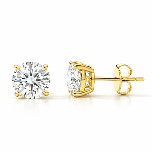 1.00CT Round Cut Lab-Grown Diamond Earrings STUDLG1023